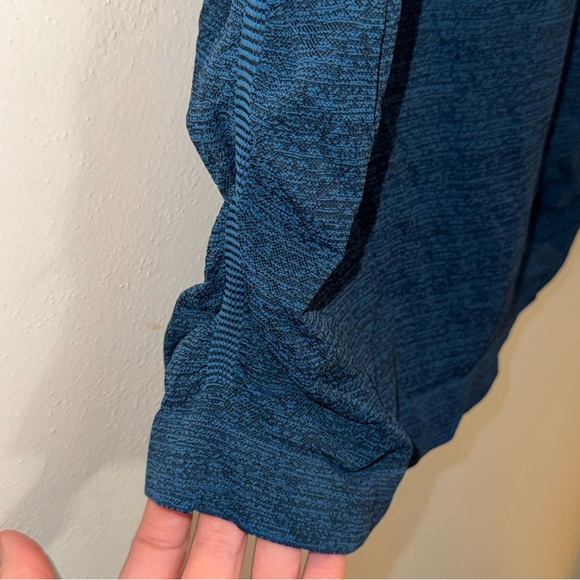 Athleta Heather Blue Speedlight Tank Top Racerback Ruched Tank Top Size Large - Picture 5 of 7